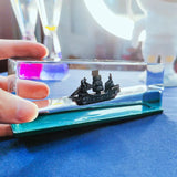 Creative Cruise Ship Fluid Drift Bottle – Unique Nautical Decor