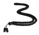 Men's Natural Stone Malachite Beaded Necklace – 108 Beads