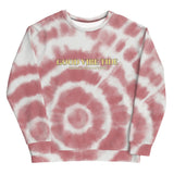 Red Tie-Dye Vibe Tropical Sweatshirt – Bold Casual Style