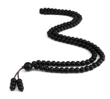 Men's Natural Stone Malachite Beaded Necklace – 108 Beads
