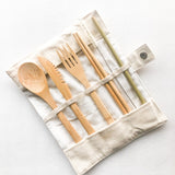 Bamboo Cutlery Set – Zero Waste Reusable Washable Utensils