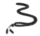 Men's Natural Stone Malachite Beaded Necklace – 108 Beads