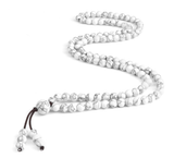 Men's Natural Stone Malachite Beaded Necklace – 108 Beads