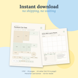 Cozy Apartment Makeover Planner – Fillable & Printable PDF