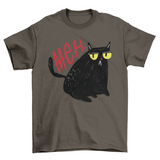 Funny Unimpressed Meh Black Cat T-Shirt – Cute Cat Tee