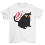 Funny Unimpressed Meh Black Cat T-Shirt – Cute Cat Tee