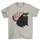 Funny Unimpressed Meh Black Cat T-Shirt – Cute Cat Tee
