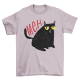 Funny Unimpressed Meh Black Cat T-Shirt – Cute Cat Tee