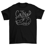 Cat Taking a Nap T-Shirt – Cute Cozy Cat Graphic Tee