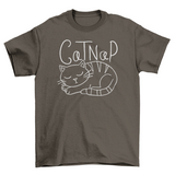 Cat Taking a Nap T-Shirt – Cute Cozy Cat Graphic Tee