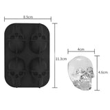 Silicone Skull Ice Tray Mold – Creative DIY Bar Ice Maker