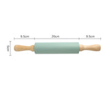 Non-Slip Rolling Pin and Non-Stick Mat – Large Baking Set