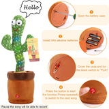 Dancing Cactus Plush Toy – Electronic Recording & Singing Gift