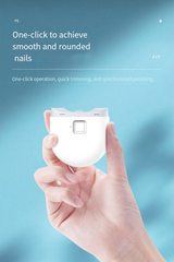 Electric Nail Clipper With Light – Nail Polishing Machine