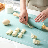 Non-Slip Rolling Pin and Non-Stick Mat – Large Baking Set