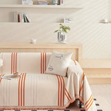 Soft Chenille Sofa Throw – Cozy Washable Cover with Tassels