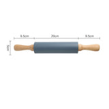 Non-Slip Rolling Pin and Non-Stick Mat – Large Baking Set